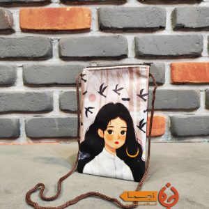 کیف موبایل طرح دختر