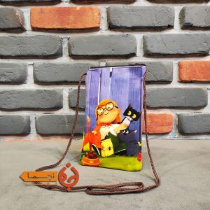 کیف موبایل طرح دختر