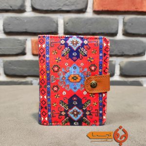 کیف پول کتی دکمه دار طرح سنتی