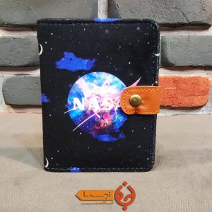 کیف پول کتی دکمه دار طرح ناسا