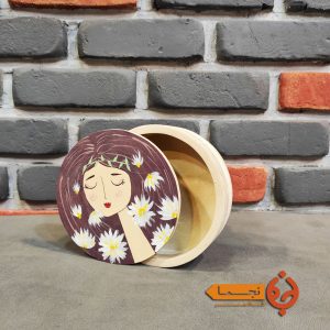 جعبه چوبی نقاشی شده با دست
