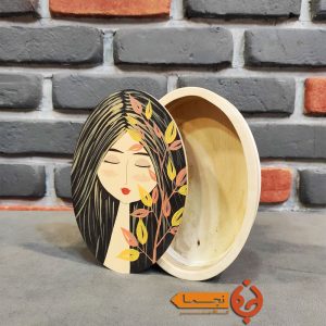 جعبه چوبی نقاشی شده با دست