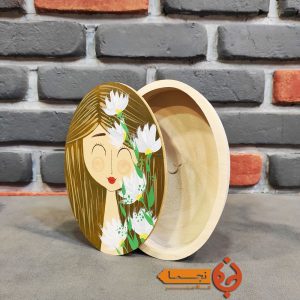 جعبه چوبی نقاشی شده با دست