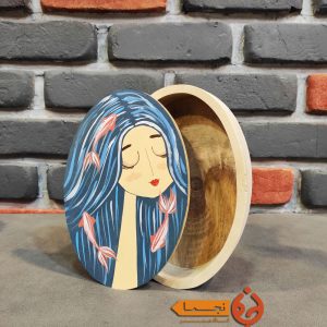 جعبه چوبی نقاشی شده با دست