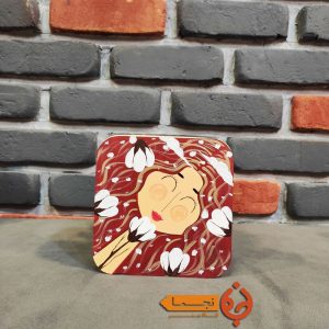 جعبه چوبی پذیرایی نقاشی شده با دست