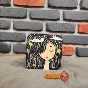 جعبه چوبی پذیرایی نقاشی شده با دست
