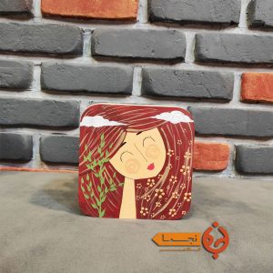 جعبه چوبی پذیرایی نقاشی شده با دست