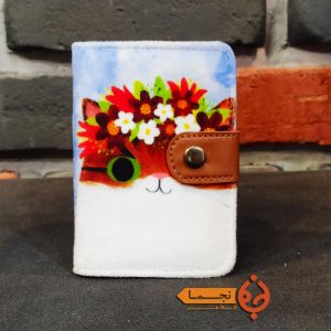 کیف جاکارتی دکمه دار طرح گربه