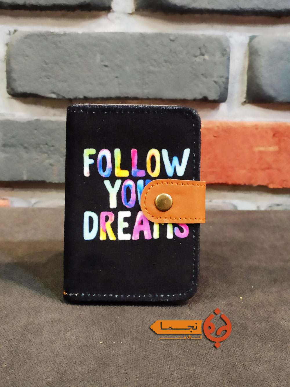 JKDD71 کیف جاکارتی دکمه دار طرح follow your dreams