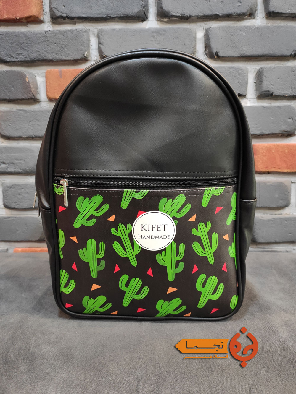 kkb05 کوله پشتی چرمی کاکتوس
