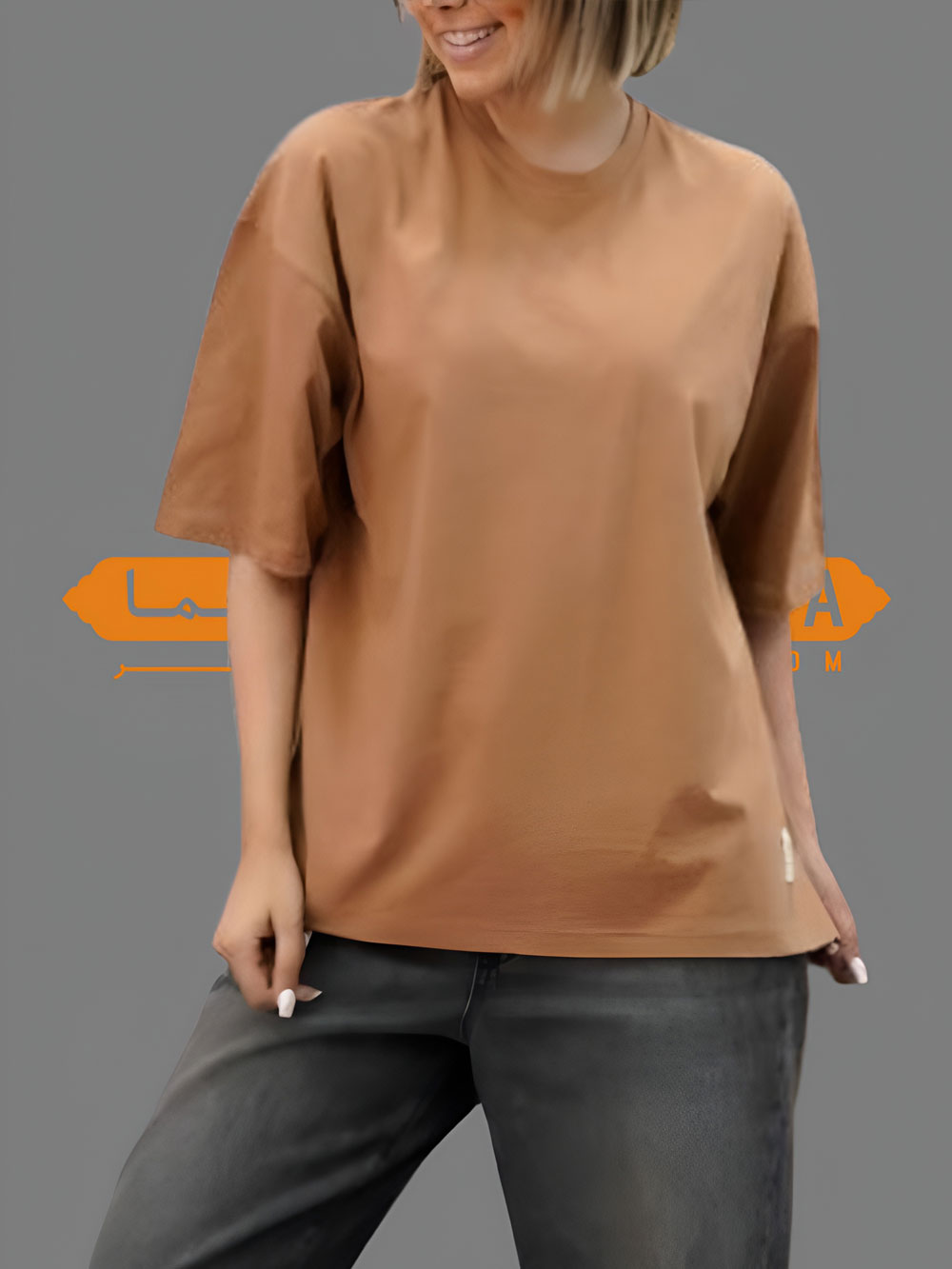 mtshlhq تیشرت لانگ نخی ساده